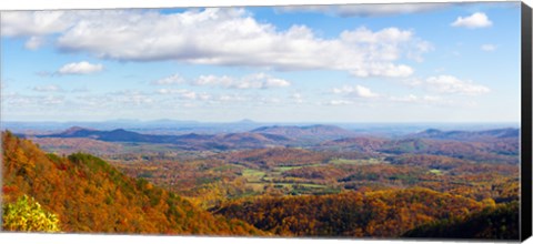 Framed Clouds over a landscape, North Carolina, USA Print