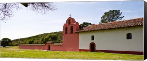 Framed Church in a field, Mission La Purisima Concepcion, Santa Barbara County, California, USA Print