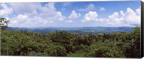 Framed Clouds over mountains, Flores Island, Indonesia Print