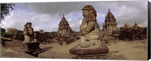 Framed Statues in 9th century Hindu temple, Indonesia Print