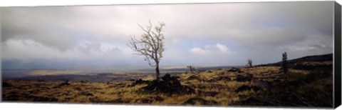 Framed Clouds over volcanic landscape, Hawaii Print