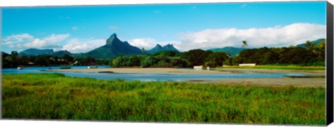 Framed Tamarin Bay, Mauritius island, Mauritius Print