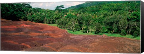 Framed Chamarel Coloured Earths, Mauritius Print