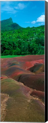 Framed Rock formations, Mauritius Print