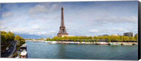 Framed Eiffel Tower from Pont De Bir-Hakeim, Paris, Ile-De-France, France Print