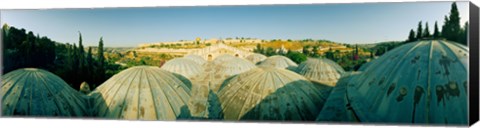 Framed Domes at the Church of All Nations, Jerusalem, Israel Print