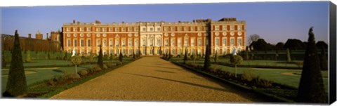 Framed Facade of the palace, Hampton Court, Richmond-Upon-Thames, London, England Print