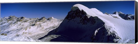 Framed Swiss Alps from Klein Matterhorn, Switzerland Print