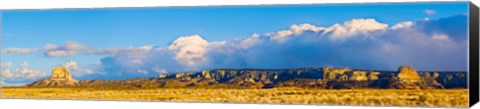 Framed Storm clouds over White Mesa, San Juan County, Utah, USA Print