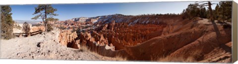 Framed Rock formations at Bryce Canyon National Park, Utah, USA Print