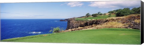 Framed Coastline, Black Rock, Maui, Hawaii Print