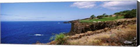 Framed Black Rock, Kaanapali, Maui, Hawaii Print