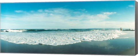Framed View of the Atlantic Ocean at Fort Tilden beach, Queens, New York City, New York State, USA Print