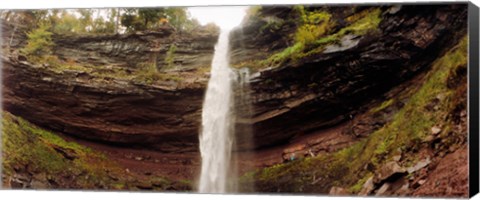 Framed Water falling from rocks, Kaaterskill Falls, Catskill Mountains, New York State Print