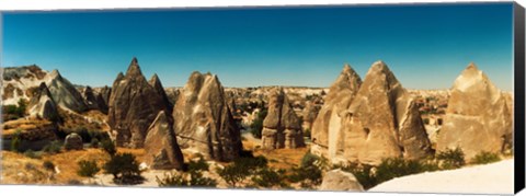 Framed Landscape view in Cappadocia, Central Anatolia Region, Turkey Print