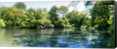 Framed Pond in the Central Park, Manhattan, New York City, New York State, USA Print