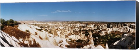 Framed Rock formations on a landscape, Cappadocia, Central Anatolia Region, Turkey Print