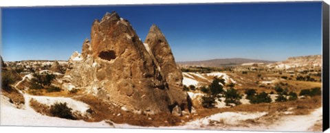 Framed Brown rocks, Cappadocia, Turkey Print