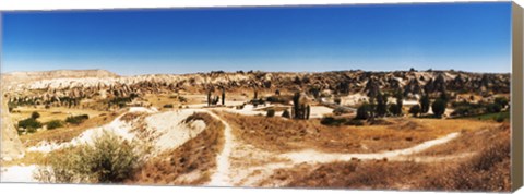Framed Road passing through Cappadocia, Central Anatolia Region, Turkey Print