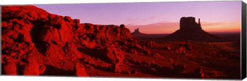 Framed Butte rock formations at Monument Valley, Arizona Print