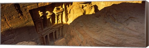 Framed Treasury at Petra, Wadi Musa, Jordan Print