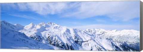 Framed Snow covered Alps, Schonjoch, Tirol, Austria Print