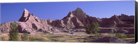 Framed Mountains at Badlands National Park, South Dakota, USA Print