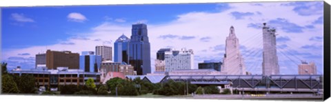 Framed Skyscraper and Broadway Bridge in Kansas City, Missouri, USA 2012 Print