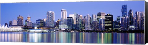 Framed Vancouver skyline, British Columbia, Canada Print