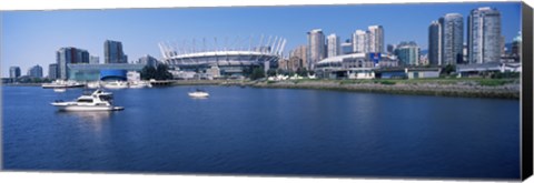 Framed Stadium at the waterfront, BC Place Stadium, Vancouver, British Columbia, Canada 2013 Print