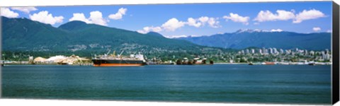 Framed Shipyard at Vancouver, British Columbia, Canada Print