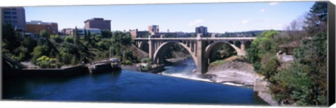 Framed Monroe Street Bridge, Spokane, Washington State Print