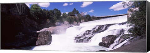 Framed Spokane Falls at Spokane River, Spokane, Washington State, USA Print