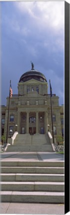 Framed Steps to Montana State Capitol Building, Helena, Montana Print