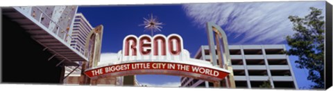 Framed Reno Arch, Reno, Nevada Print