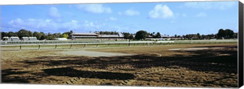 Framed Saratoga Racecourse at Saratoga Springs, New York State, USA Print