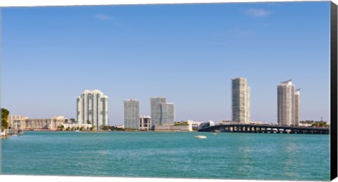 Framed Miami Skyline from a Distance, Florida, USA 2013 Print