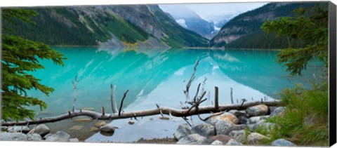 Framed Reflections in Lake Louise, Banff National Park, Alberta, Canada Print