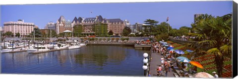 Framed Inner Harbor, Victoria, Vancouver Island, British Columbia, Canada Print