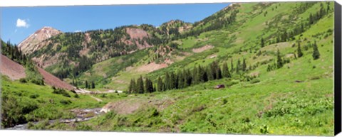 Framed Wilderness area and Snake River, Crested Butte, Colorado, USA Print