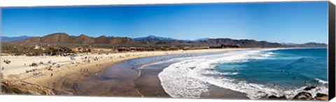 Framed Tourists at Cerritos Beach, Todos Santos, Baja California Sur, Mexico Print