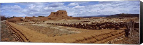 Framed Church ruins, Pecos National Historical Park, New Mexico, USA Print