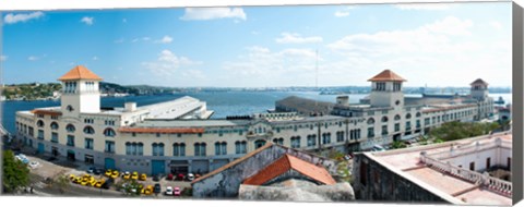 Framed Buildings at the harborfront, Sierra Maestra, Havana Harbor, Old Havana, Havana, Cuba Print