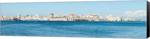 Framed Havana Harbor seen from east side at Regla Ferry Dock, Havana, Cuba Print