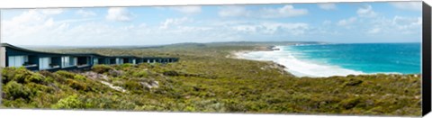 Framed Lodges at the oceanside, South Ocean Lodge, Kangaroo Island, South Australia, Australia Print