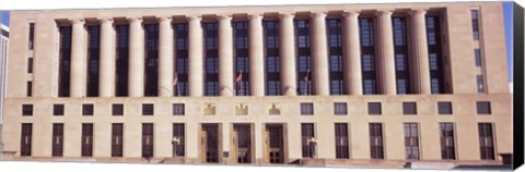 Framed Facade of a government building, Davidson County Courthouse, Nashville, Davidson County, Tennessee, USA Print