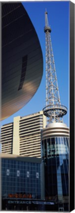 Framed Bridgestone Arena tower at Nashville, Tennessee, USA Print