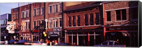 Framed Buildings along a street, Nashville, Tennessee, USA Print