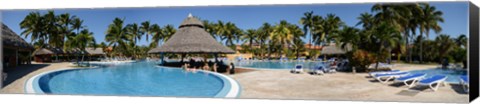 Framed Swimming pool of a hotel, Varadero, Matanzas, Cuba Print