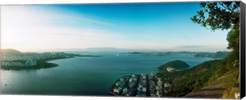 Framed Rio de Janeiro viewed from Sugarloaf Mountain, Brazil Print